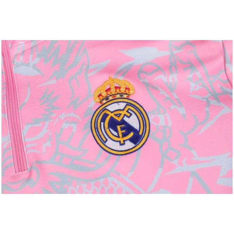 Mens Real Madrid Training Suit Pink Dragon 2023/24