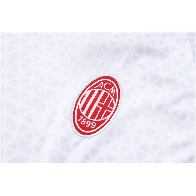 Mens AC Milan Short Training Suit White 2023/24