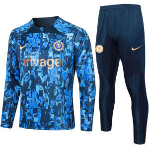 Mens Chelsea Training Suit Blue 2023/24