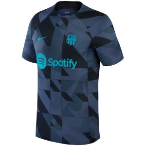 Mens Barcelona Academy Pro Performance Pre-Match Top Navy Jersey 2023/24