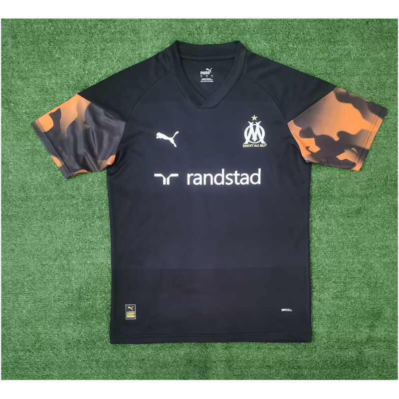 Mens Olympique Marseille Short Training Jersey Black 2023/24