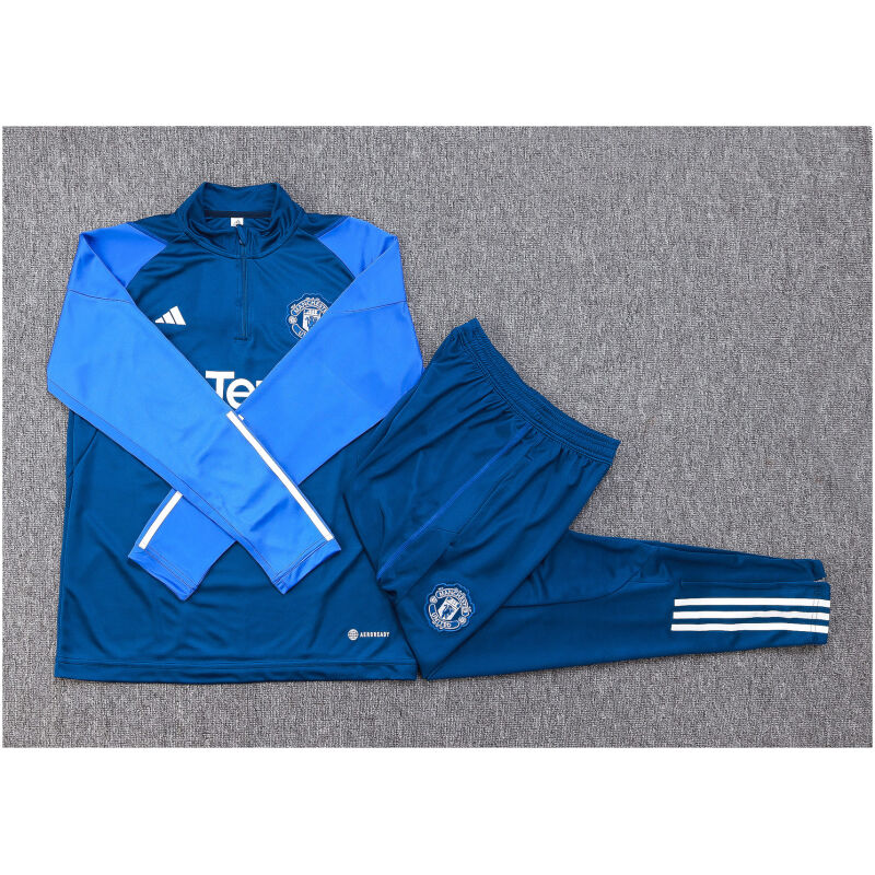 Kids Manchester United Training Suit Blue 2023/24