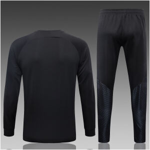 Kids PSG x Jordans Jacket + Pants Training Suit Black 2023/24