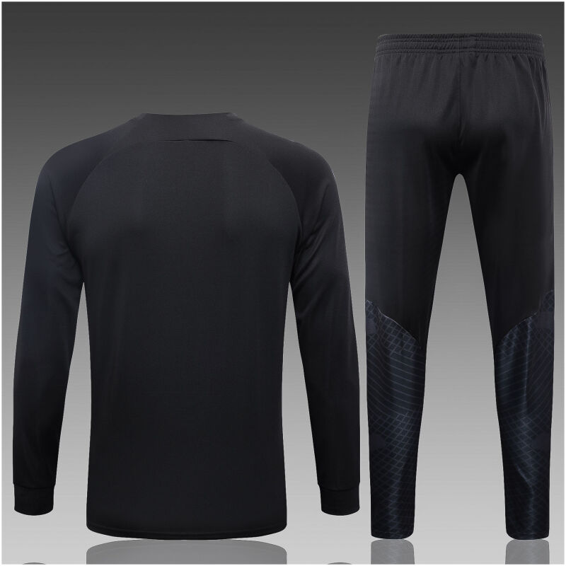 Kids PSG x Jordans Jacket + Pants Training Suit Black 2023/24