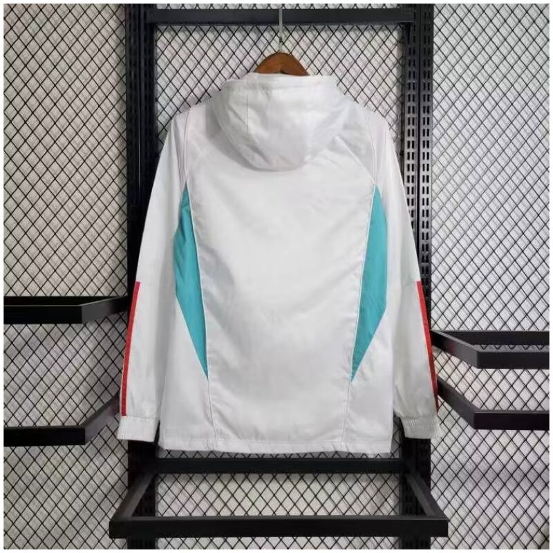 Mens Manchester United Pre-Match Woven Anthem Windrunner Jacket White 2023/24