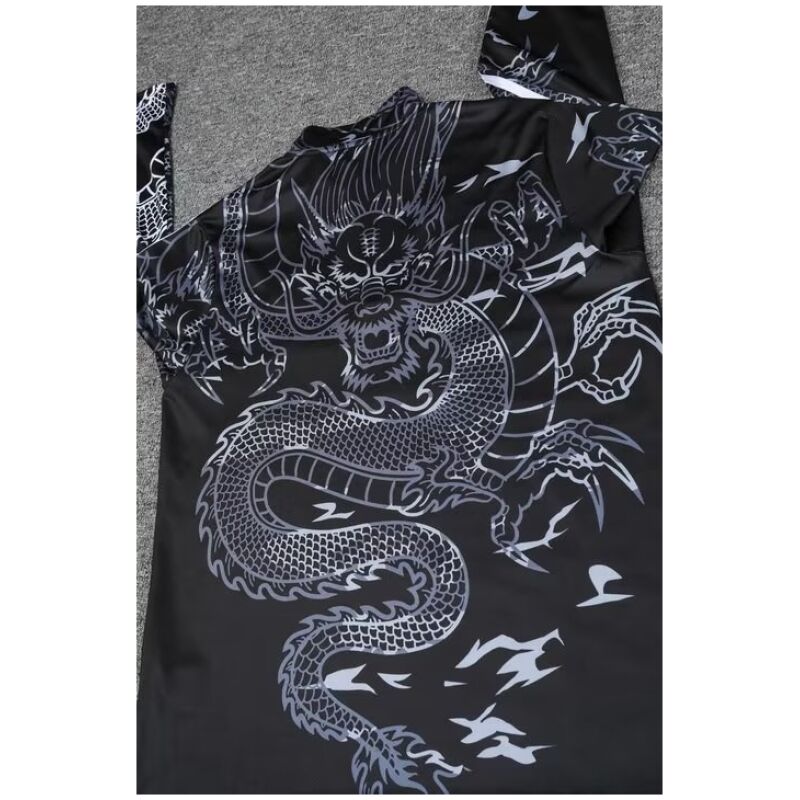 Mens Real Madrid Training Suit Black Dragon 2023/24