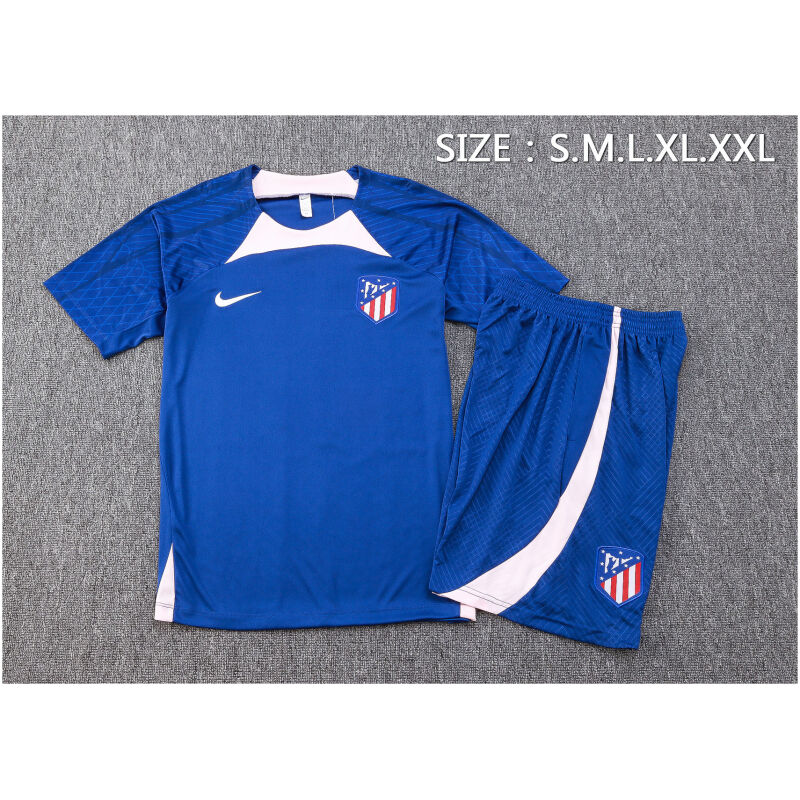 Mens Atletico Madrid Short Training Suit Blue 2023/24