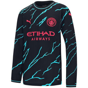 Mens Manchester City Third Jersey Long Sleeve 2023/24