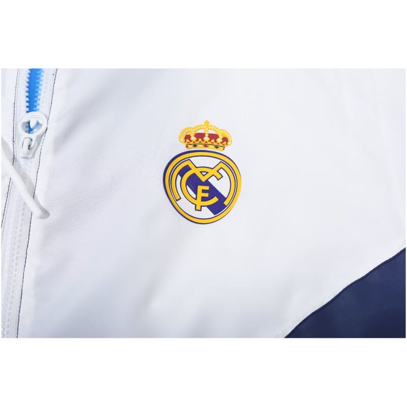 Mens Real Madrid All Weather Windrunner Jacket White 2023/24