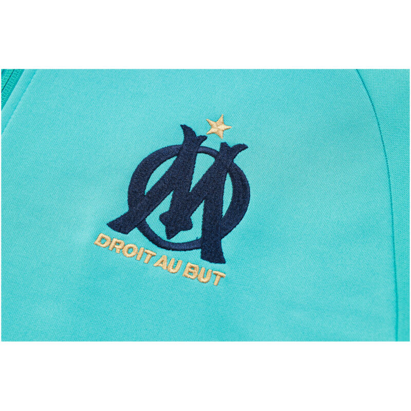 Mens Olympique Marseille Jacket + Pants Training Suit Green 2023/24