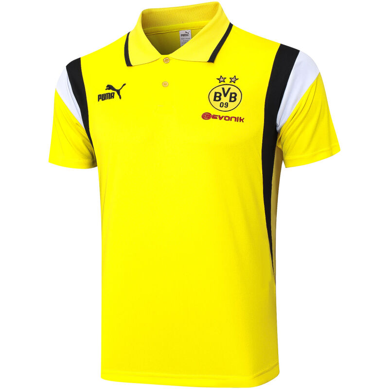 Mens Borussia Dortmund Polo Shirt Yellow II 2023/24