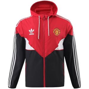 Mens Manchester United All Weather Windrunner Jacket Red – Black 2023/24