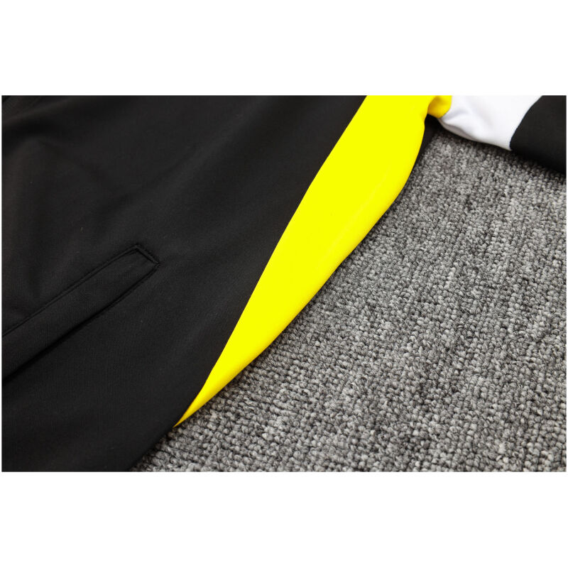 Mens Borussia Dortmund Jacket + Pants Training Suit Black 2023/24
