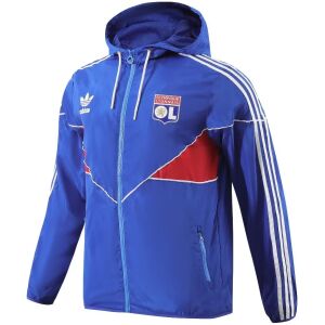 Mens Olympique Lyonnais All Weather Windrunner Jacket Blue 2023/24