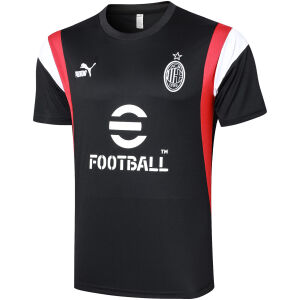 Mens AC Milan Short Training Jersey Black 2023/24