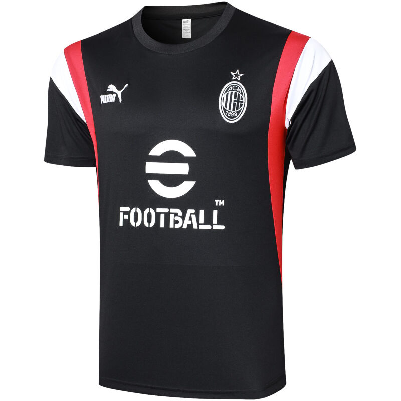 Mens AC Milan Short Training Jersey Black 2023/24