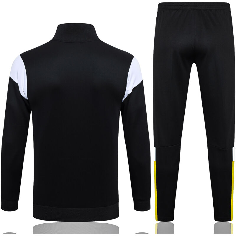Mens Borussia Dortmund Jacket + Pants Training Suit Black 2023/24