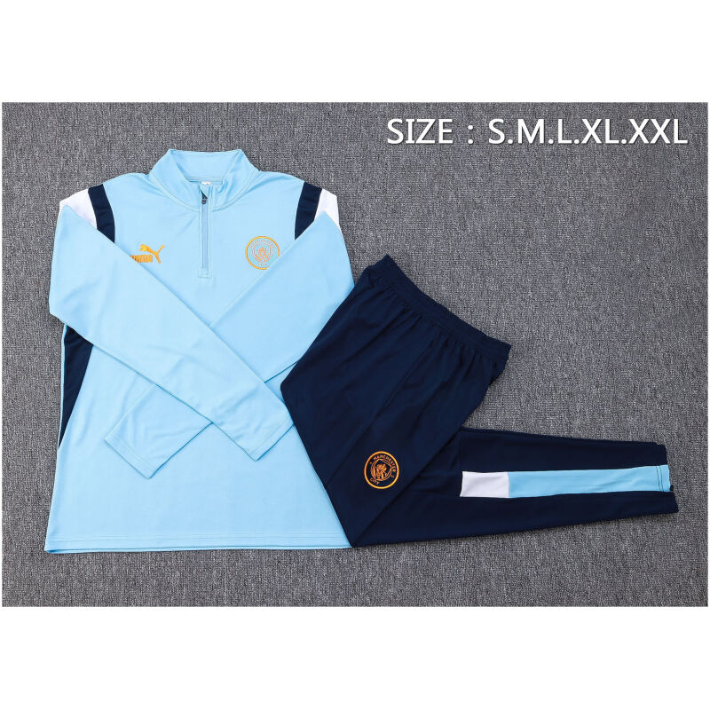 Mens Manchester City Training Suit Blue 2023/24
