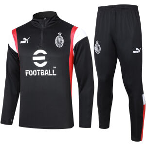 Mens AC Milan Training Suit Black II 2023/24