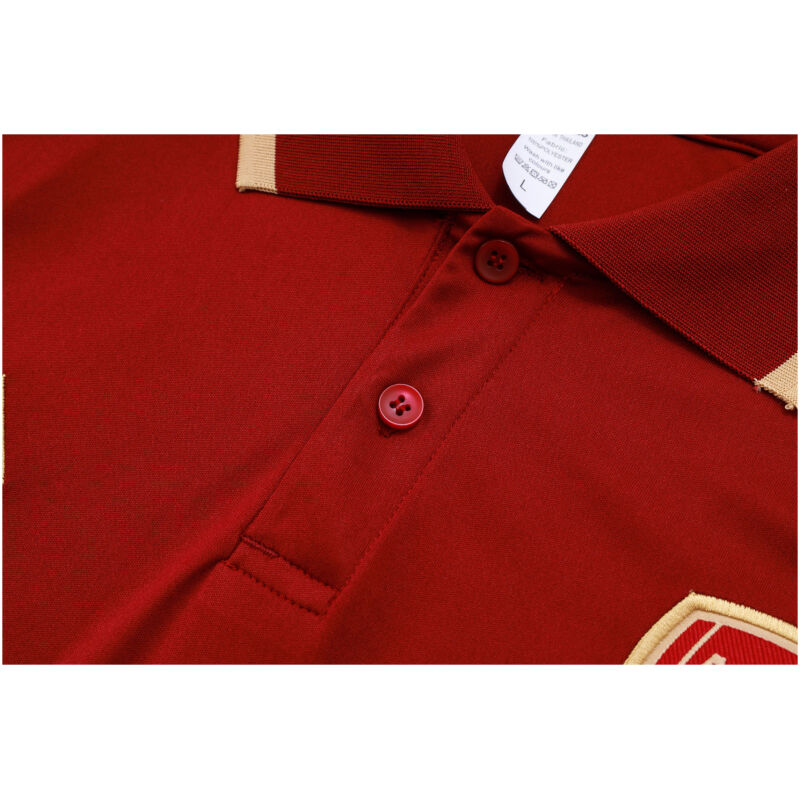 Mens Arsenal Polo Shirt Wine 2023/24