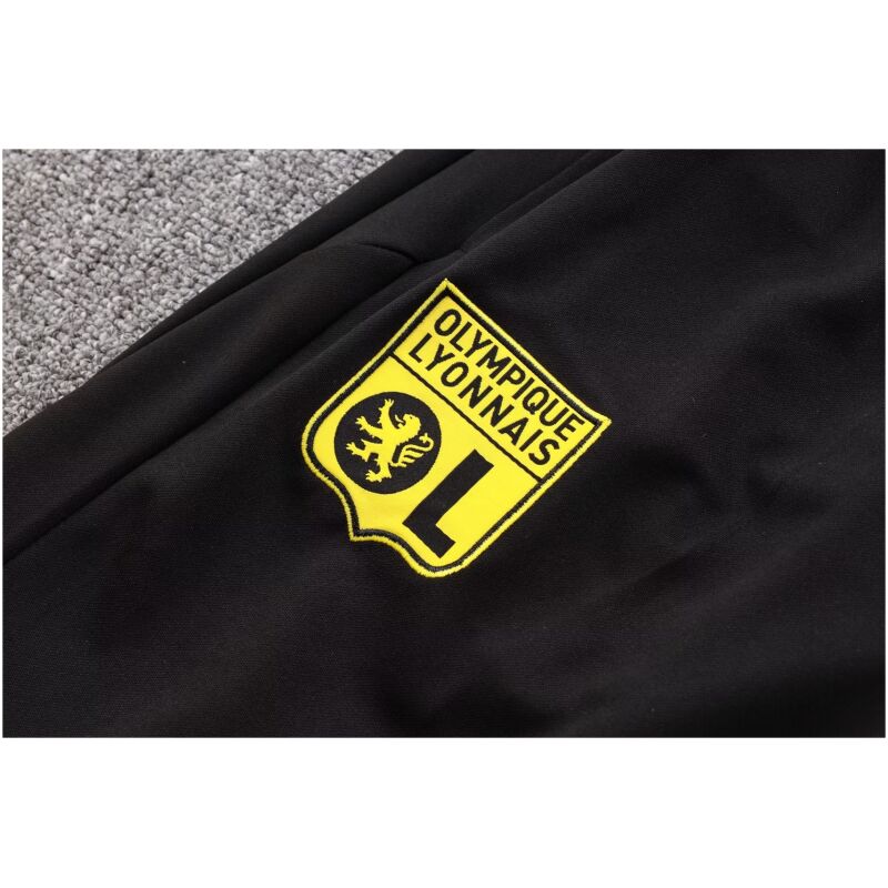 Mens Olympique Lyonnais Training Suit Black 2023/24