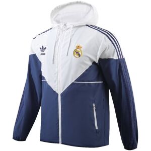 Real Madrid Allwetter-Windrunnerjacke für Herren, Weiß, 2023/24