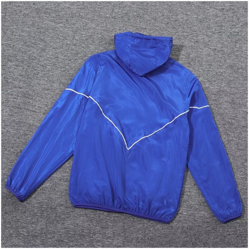Mens Olympique Lyonnais All Weather Windrunner Jacket Blue 2023/24