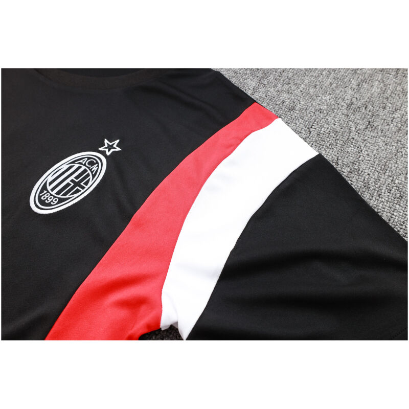 Mens AC Milan Short Training Jersey Black 2023/24