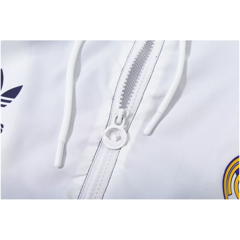 Mens Real Madrid All Weather Windrunner Jacket White 2023/24
