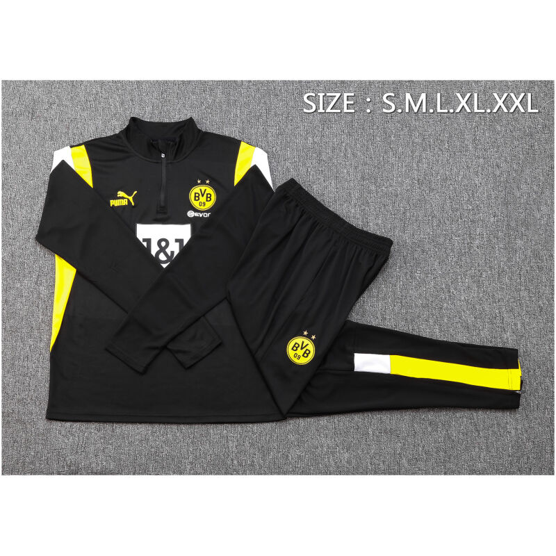 Mens Borussia Dortmund Training Suit Black II 2023/24