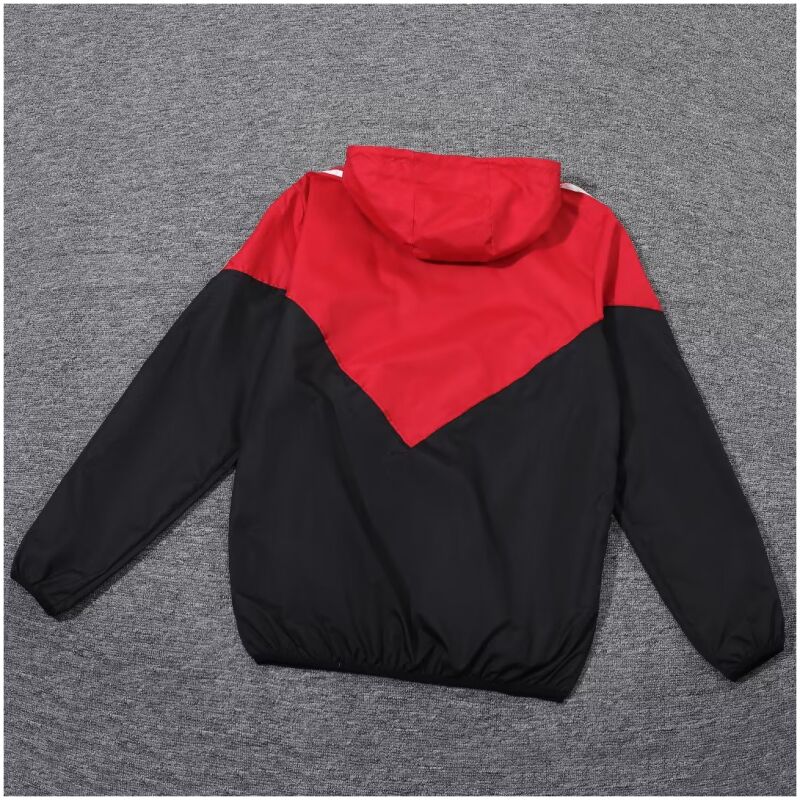 Mens Manchester United All Weather Windrunner Jacket Red – Black 2023/24