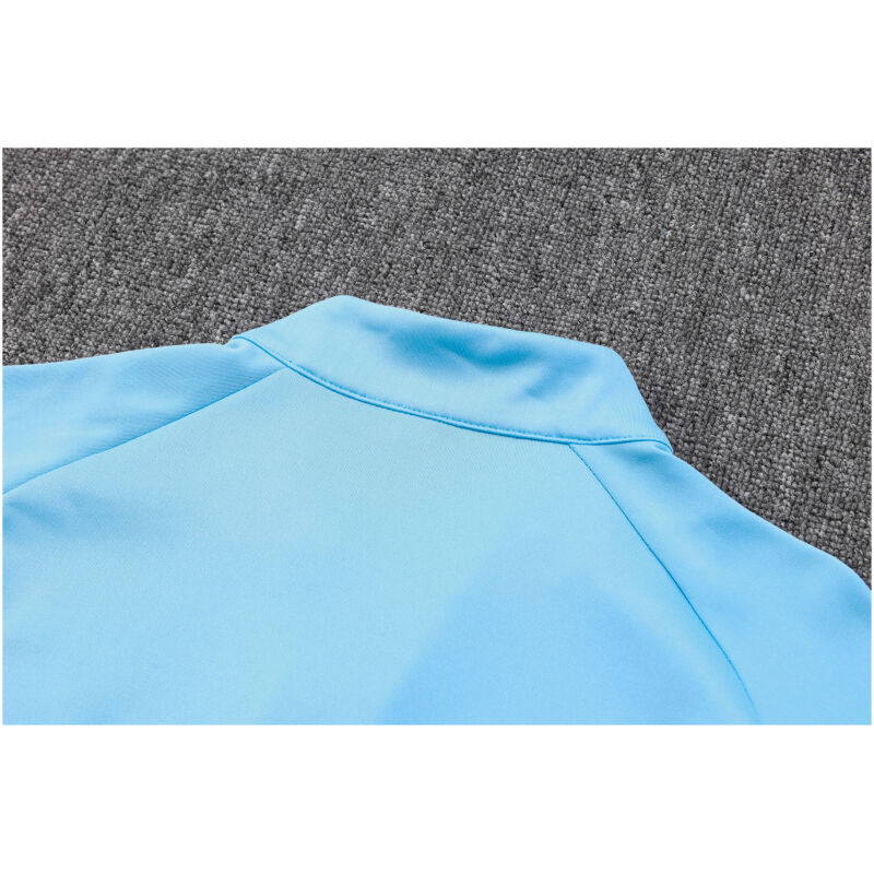 Mens Manchester City Jacket + Pants Training Suit Light Blue 2023/24