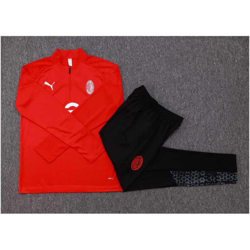 Kids AC Milan Training Suit Red 2023/24