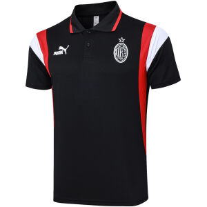 Mens AC Milan Polo Shirt Black III 2023/24