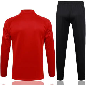 Mens AC Milan Jacket + Pants Training Suit Red 2023/24