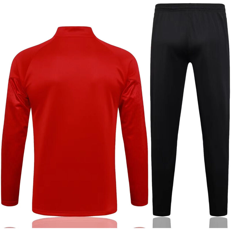 Mens AC Milan Jacket + Pants Training Suit Red 2023/24