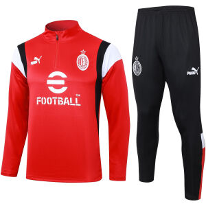 Mens AC Milan Training Suit Red 2023/24
