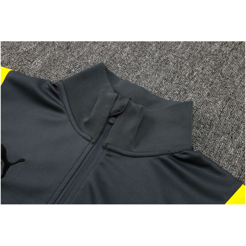 Mens Borussia Dortmund Jacket + Pants Training Suit Grey 2023/24