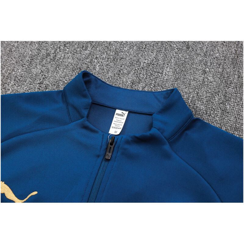 Mens Olympique Marseille Jacket + Pants Training Suit Blue 2023/24