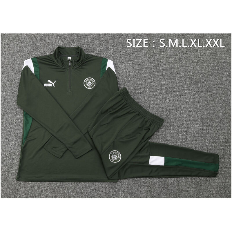 Mens Manchester City Training Suit Dark Green 2023/24