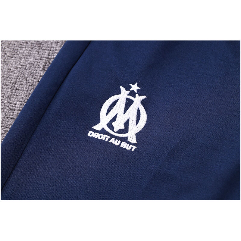 Mens Olympique Marseille Jacket + Pants Training Suit Royal 2023/24