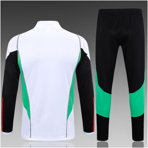 Kids Manchester United Training Suit White – Black 2023/24