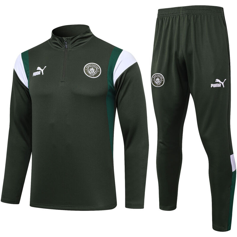 Mens Manchester City Training Suit Dark Green 2023/24