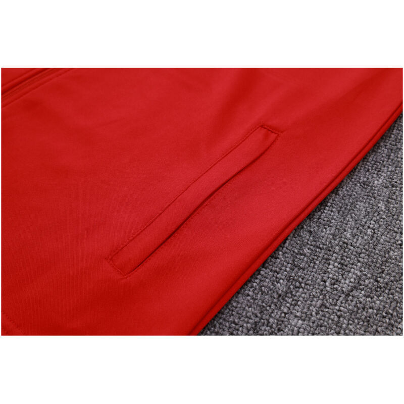 Mens AC Milan Jacket + Pants Training Suit Red 2023/24