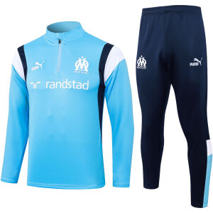 Mens Olympique Marseille Training Suit Blue 2023/24