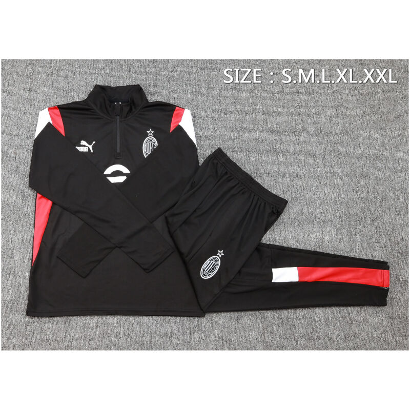 Mens AC Milan Training Suit Black II 2023/24