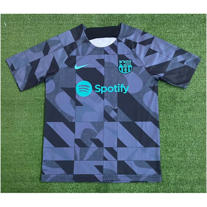 Mens Barcelona Academy Pro Performance Pre-Match Top Navy Jersey 2023/24