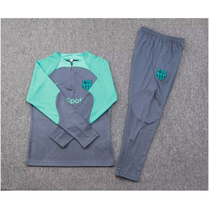 Mens Barcelona Training Suit Grey 2023/24