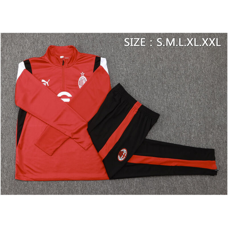 Mens AC Milan Training Suit Red 2023/24