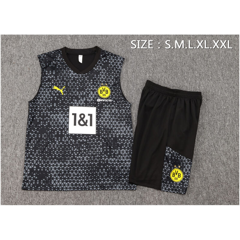 Mens Borussia Dortmund Singlet Suit Black 2023/24